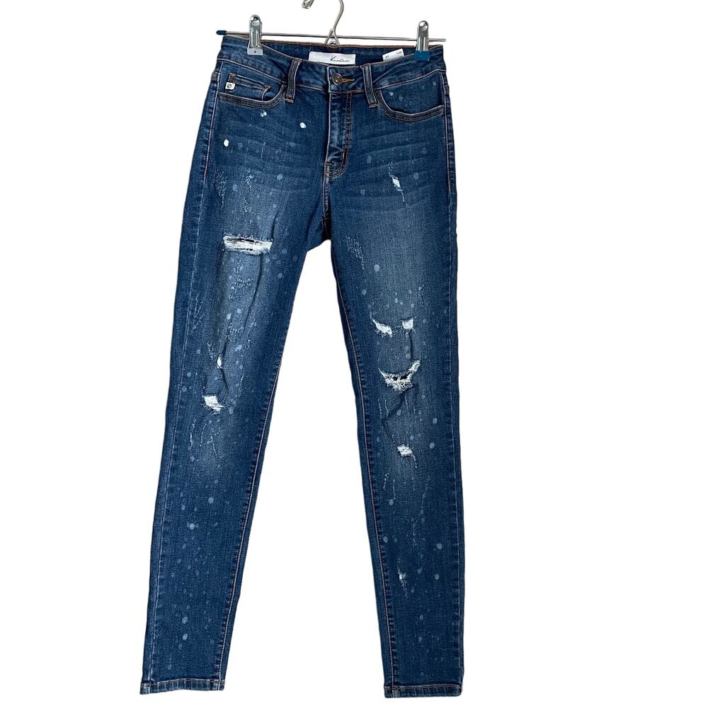 KanCan Distressed Whiskering Skinny Women's Jeans 25